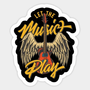 Let the music play Sticker